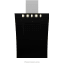 Futuro Futuro Splash Series WL36SPLASHBLK - 36 Inch Splash Wall Mount Range Hood in Front View Lights On