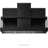 Futuro Futuro Counter Series WL48COUNTERGM - 48 Inch Counter Black Wall Mount Range Hood in Front View