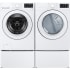 LG LGWADREW34702 - Washer with paired Dryer in White on Pedestals
