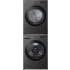 LG LGWADRGB65003 - Stacked Washer and Dryer in Black Steel