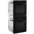 Whirlpool WOD52ES4MB - 24 Inch Double Electric Smart Wall Oven Left Angle