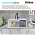 Kraus Bellucci™ KGTW133WH10075MB - KRAUS Granite Composite Workstation Design