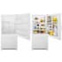 Whirlpool WRB322DMBW - 33 Inch Bottom-Freezer Refrigerator in White with 21.9 cu. ft. Capacity