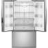 Whirlpool WRFF3136SZ - 36 Inch Freestanding French Door Bottom Mount Refrigerator in Opened View