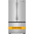 Whirlpool WRFF3336SZ - 36 Inch Freestanding French Door Bottom Mount Refrigerator in Front View