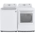 LG LGWADREW71552 - LG Side-by-Side Washer &amp; Dryer Set with Top Load Washer and Electric Dryer in White
