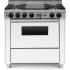 FiveStar WPN3267W - 36 Inch Freestanding Dual Fuel Range with 4 Open Burners