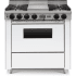 FiveStar WTN3267W - 36 Inch Freestanding Dual Fuel Range with 4 Open Burners