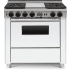 FiveStar WTN3397W - 36 Inch Freestanding Dual Fuel Range with 4 Sealed Burners