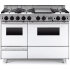 FiveStar WPN5267W - 48 Inch Freestanding Dual Fuel Range with 6 Open Burners