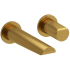 Rohl Parabola™ TPB360BG - Parabola™ Wall Mount 360° Lavatory Faucet Trim in Brushed Gold