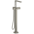 Rohl Reflet™ TRF39BN - Reflet™ Single Hole Floor Mount Tub Filler Trim with Hand Shower in Brushed Nickel