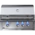 XO XOGRILL32XLTL - 36 Inch Built-In Gas Grill with 3 Burners in Front View