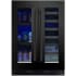 XO XOU24BWDDGBS - 24 Inch Freestanding/Built-In Undercounter Beverage Center with 21 Bottle Capacity in Front View