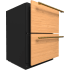 XO XOU24RDO - 24 Inch Panel Ready Built-In Under-Counter Beverage Refrigerator Drawers