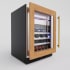 XO XOU24WWGOL - 24 Inch Undercounter Dual Zone Wine and Weed Preservation System with 30 Bottle Capacity in Angled View