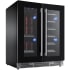 XO XOU30BWDDGB - 30 Inch Undercounter Combo Beverage Center &amp; Wine Cooler