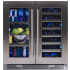XO XOU30BWDDGS - 30 Inch Undercounter Combo Beverage Center &amp; Wine Cooler