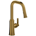 Rohl Trattoria TTSQ101BG - Trattoria Single-Handle Pull-Down Kitchen Faucet with 1.5 GPM Flow Rate in Brushed Gold