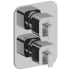 Rohl Equinox™ TEQ46C - Equinox™ 3/4 Inch Dual Lever Handle Thermostatic and Pressure Balance Trim with 6 Functions in Chrome