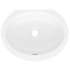 Rohl Kaali UBKAA46IO - 13 Inch Oval Undermount Bathroom Sink with Drain Hole Center