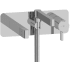 Rohl Paradox™ TPX21C - Paradox™ Wall Mount Tub Filler Trim with Hand Shower in Chrome