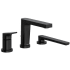 Rohl Ode™ TOD10BK - Ode™ 3-Hole Deck Mount Tub Filler Trim with Hand Shower in Black