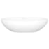 Rohl Barcelona VBBAR48MSMNO - 11 Inch Oval Vessel Bathroom Sink with Drain Hole Center