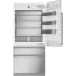 Monogram ZIC363IPVRH - 36 Inch Premium Fully Integrated Panel Ready Smart Bottom Freezer Refrigerator with 20.2 cu. ft. Total Capacity in Refrigerator Door Opened View