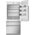Monogram ZIC363NBVRH - 36 Inch Commercial-Style Fully Integrated Panel Ready Smart Bottom Freezer Refrigerator with 20.2 cu. ft. Total Capacity in Opened View