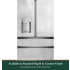 Cafe Modern Glass Collection CVE28DM5NS5 - 36 Inch Smart 4-Door French-Door Refrigerator