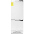 ZLINE RBIVZ30G - ZLINE Autograph Edition 30 in. 16.1 cu. ft. Panel Ready Built-In Bottom Freezer Refrigerator with Water Dispenser and Ice Maker with Polished Gold Accents (RBIVZ-30-G) front, no panels, closed.