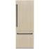 ZLINE RBIVZ30MB - ZLINE Autograph Edition 30 in. 16.1 cu. ft. Panel Ready Built-In Bottom Freezer Refrigerator with Water Dispenser and Ice Maker with Matte Black Accents (RBIVZ-30-MB) front, closed, with panels. 30 in. 16.1 cu. ft. Panel Ready Built-In Bottom Freezer Refr