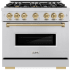 ZLINE Classic Series CDRZ36CB - 36 Inch Freestanding Dual Fuel Range
