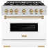 ZLINE Classic Series CDRZWM36CB - 36 Inch Freestanding Dual Fuel Range