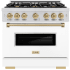 ZLINE Classic Series CDRZWM36CB - 36 Inch Freestanding Dual Fuel Range