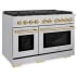 ZLINE SGRZ48G - 48 Inch Freestanding Paramount Gas Range with 8 Sealed Burners
