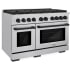 ZLINE SGRZ48MB - 48 Inch Freestanding Paramount Gas Range with 8 Sealed Burners