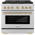 ZLINE Paramount SGRZ36CB - 36 Inch Freestanding Gas Range