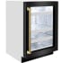 ZLINE RBSOZBS24KG - ZLINE Autograph Edition 24 in. Touchstone 151 Can Beverage Fridge with Black Stainless Steel Glass Door and Polished Gold Helix Handle (RBSOZ-BS-24-KG) side. 24 Inch Touchstone Beverage Center