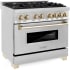 ZLINE Autograph Edition RAZ36G - 36 Inch Freestanding Dual Fuel Range