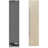 ZLINE RBCFVR18 - ZLINE 18 in. 8.6 cu. ft. Panel Ready Right Hinge Column Freezer with Graphite Gray Interior (RBCFVR-18) front, next to custom panels and handles. 18 Inch Freezer Column