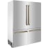 ZLINE RBIVZ30460CB - 60 Inch Built-In French Door Open Refrigerator Side