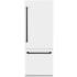 ZLINE RBIVZWM30MB - ZLINE Autograph Edition 30 in. 16.1 cu. ft. Built-in 2-Door Bottom Freezer Refrigerator with Internal Water and Ice Dispenser in White Matte with Matte Black Accents (RBIVZ-WM-30-MB) 30 Inch Built-in Bottom Freezer Refrigerator