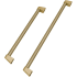 ZLINE Autograph Edition RBIVHZKCB30 - ZLINE Autograph Edition 30 in. Built-In Refrigerator Helix Handles (Set of 2) in Champagne Bronze (RBIVHZ-K-CB-30) main image. 30 in. Built-In Refrigerator Helix Handles