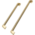 ZLINE Autograph Edition RBIVHZKG30 - ZLINE Autograph Edition 30 in. Built-In Refrigerator Helix Handles (Set of 2) in Polished Gold (RBIVHZ-K-G-30) main image. Built In Refrigerator Handles