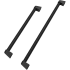 ZLINE Autograph Edition RBIVHZKMB30 - ZLINE Autograph Edition 30 in. Built-In Refrigerator Helix Handles (Set of 2) in Matte Black (RBIVHZ-K-MB-30) main image. 30 in. Built-In Refrigerator Helix Handles (Set of 2) in Matte Black