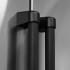 ZLINE Autograph Edition RBIVHZKMB36 - ZLINE Autograph Edition 36 in. Built-In Refrigerator Helix Handles (Set of 3) in Matte Black (RBIVHZ-K-MB-36) on appliance showing diamond knurled details. 36 in. Built-In Refrigerator Helix Handles