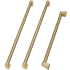 ZLINE Autograph Edition RBIVHZKCB36 - ZLINE Autograph Edition 36 in. Built-In Refrigerator Helix Handles (Set of 3) in Champagne Bronze (RBIVHZ-K-CB-36) main image. 36 in. Built-In Refrigerator Helix Handles