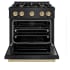 ZLINE Classic Series CDRBZ30CB - 30 Inch Freestanding Dual Fuel Range